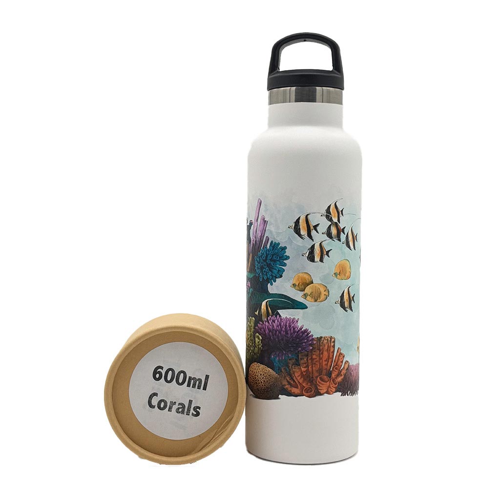 Fish Tank Bottle 600ml Corals