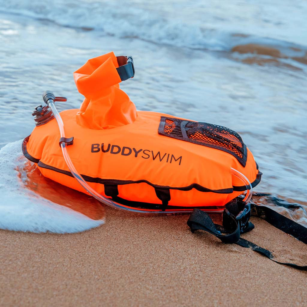 Buddyswim Open Water Schwimmboje Hydrastation PRO mit wasserdichter DryBag Tasche