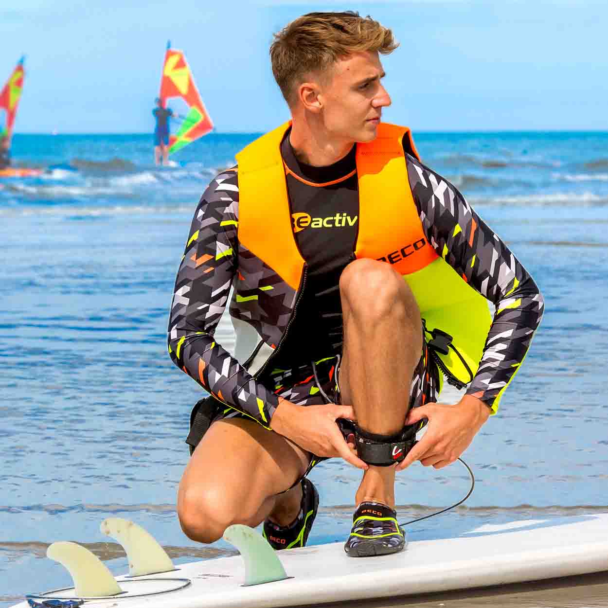 BECO Swim Shirt Rashguard Herren