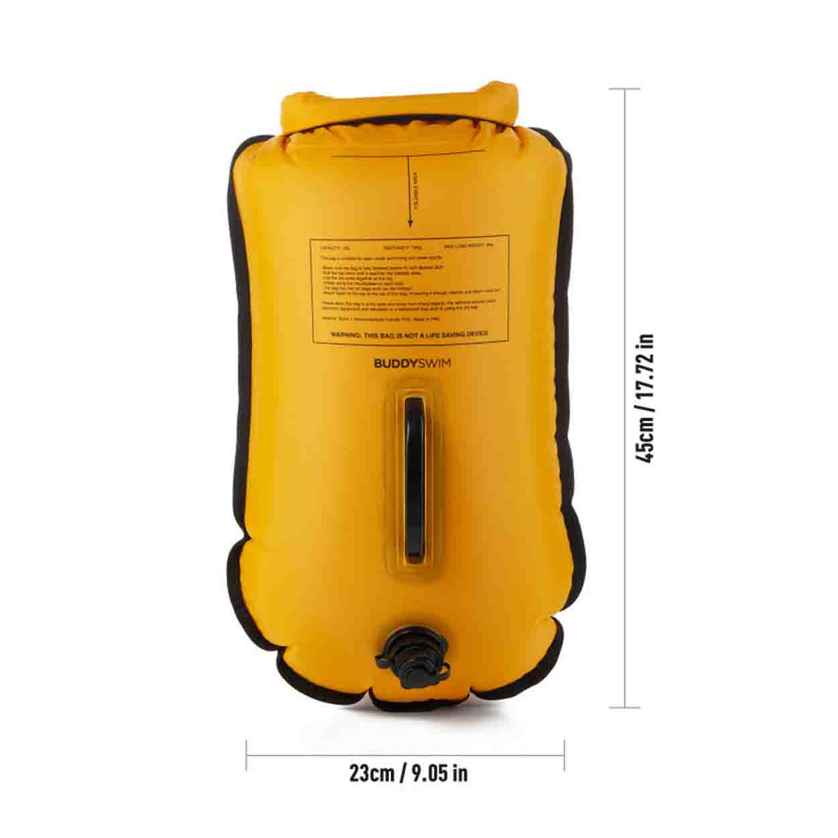 Buddyswim Open Water Schwimmboje 20l - mit wasserdichter DryBag Tasche