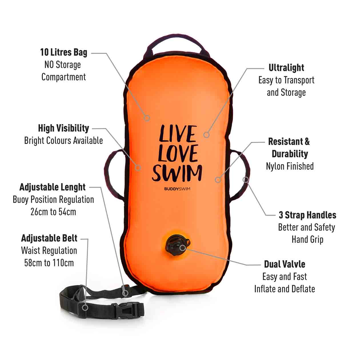 Buddyswim Schwimmboje Ultralight