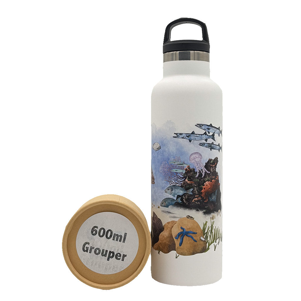 fish-tank-bottle-trinkflasche-600ml-grouper - waterloverz.com Onlineshop für Tauchen, Schnorcheln, Schwimmen