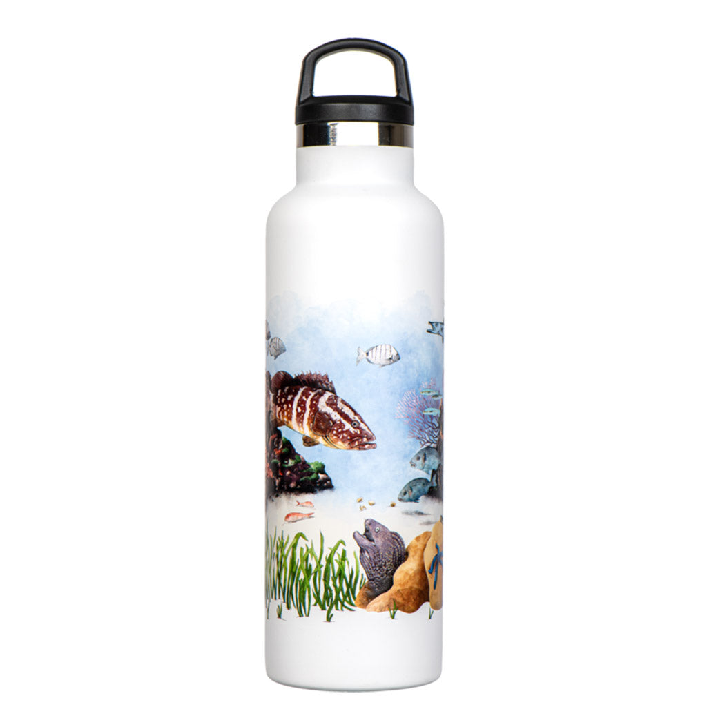 fish-tank-bottle-trinkflasche-600ml-grouper - waterloverz.com Onlineshop für Tauchen, Schnorcheln, Schwimmen