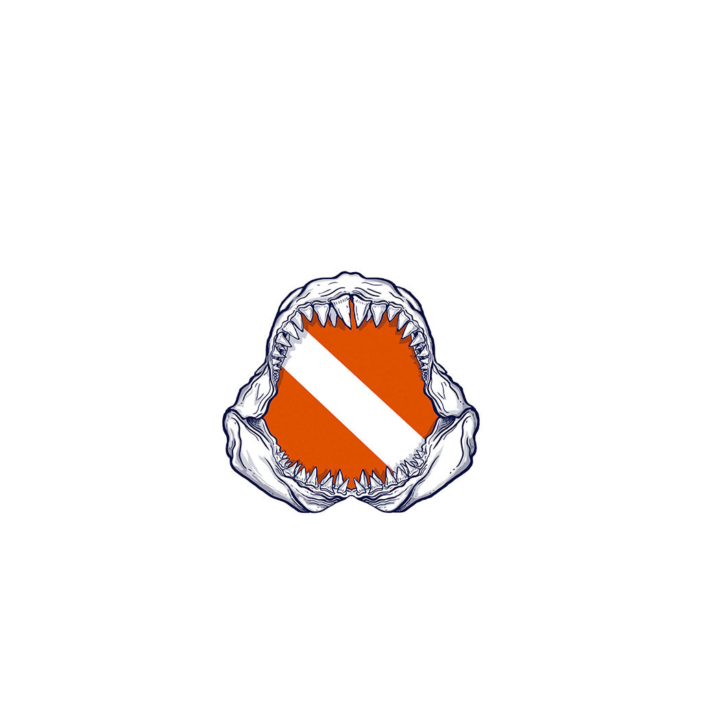 fish-tank-bottle-trinkflasche-600ml-jaws - waterloverz.com Onlineshop für Tauchen, Schnorcheln, Schwimmen