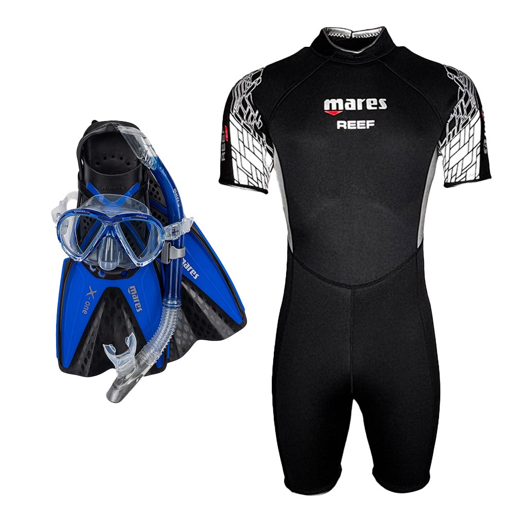tropen-schnorchelset-herren-blau - waterloverz.com Onlineshop für Tauchen, Schnorcheln, Schwimmen