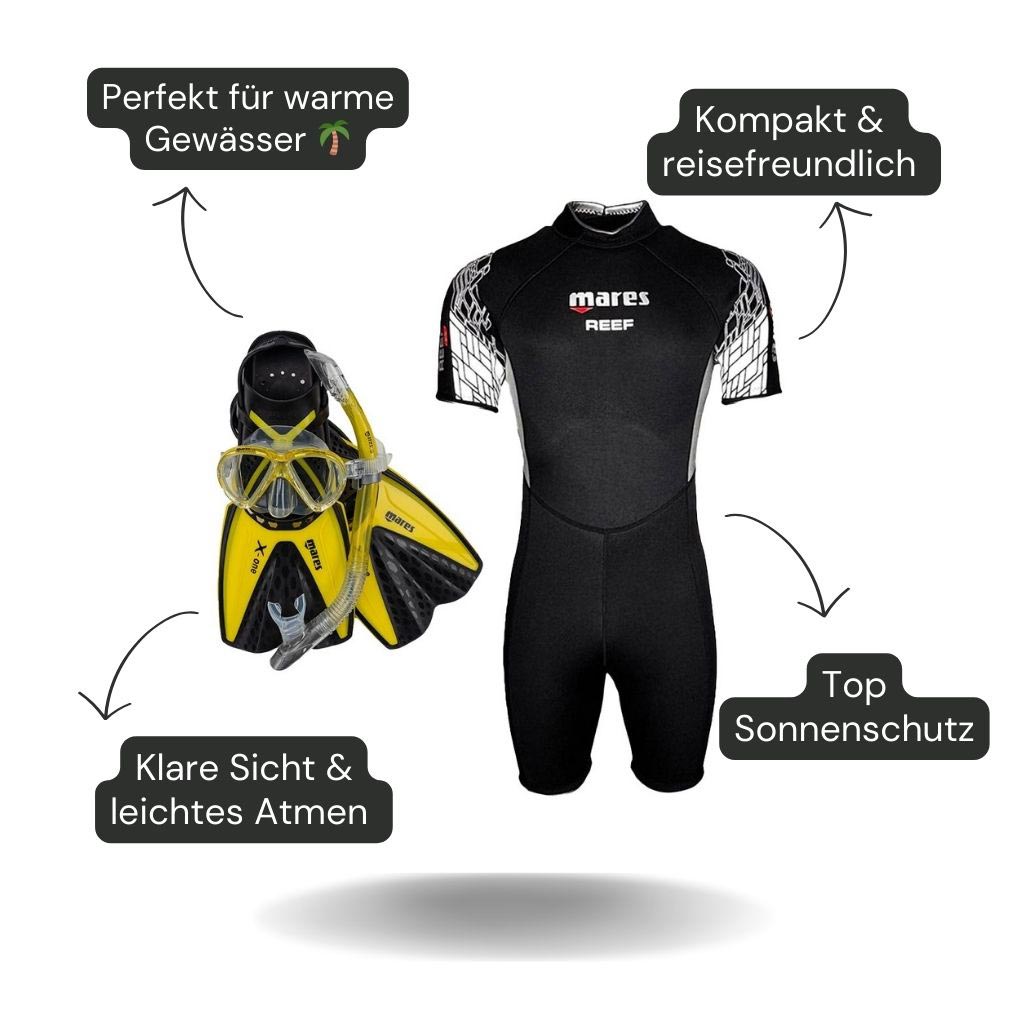 malediven-schnorchelset-herren-gelb-1 - waterloverz.com Onlineshop für Tauchen, Schnorcheln, Schwimmen