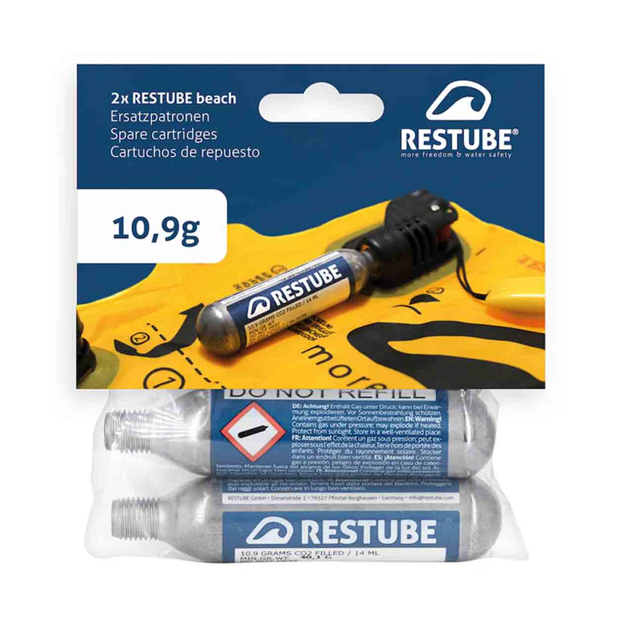 Restube CO² Patrone 10,9g für Sicherheitsbojen