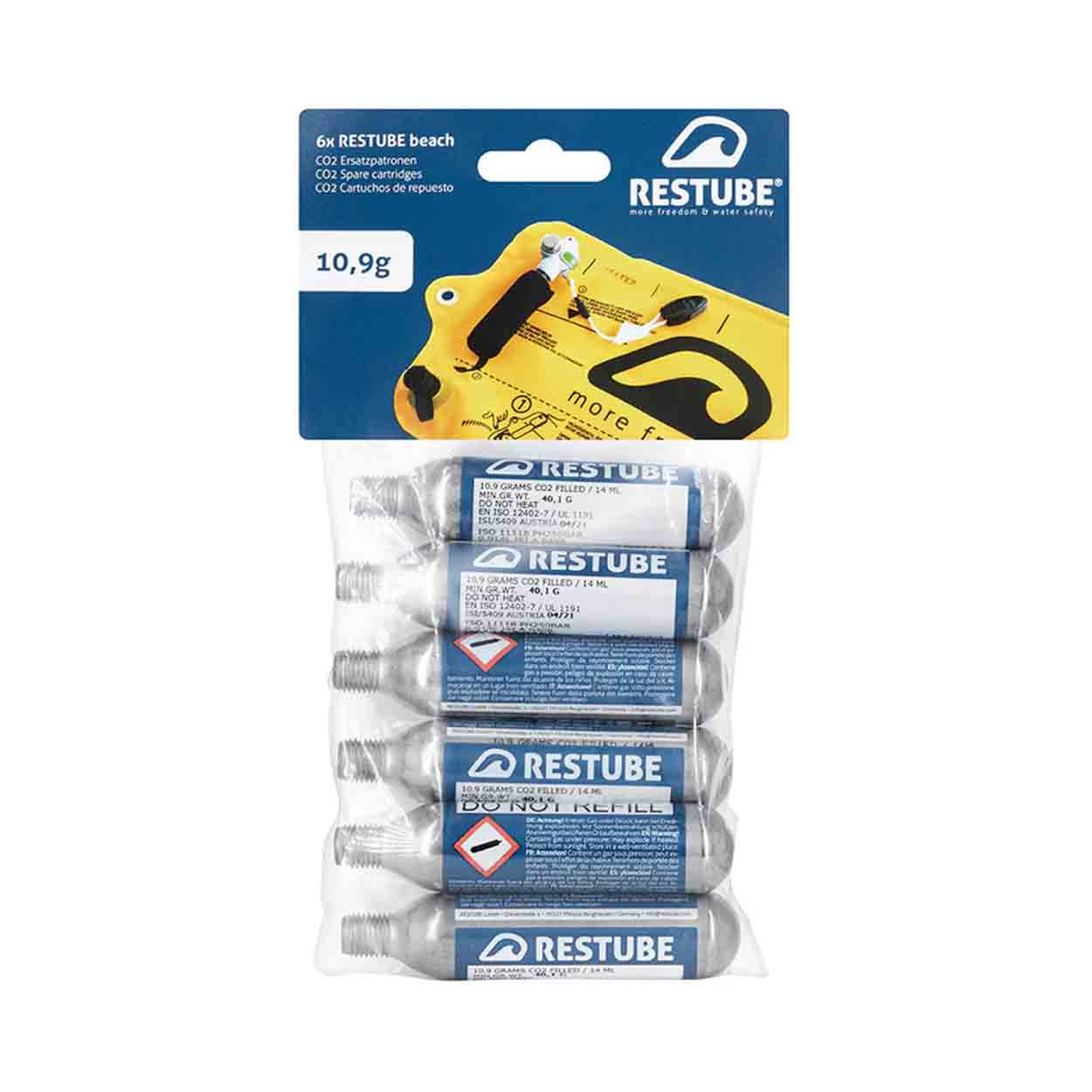 Restube CO² Patrone 10,9g für Sicherheitsbojen