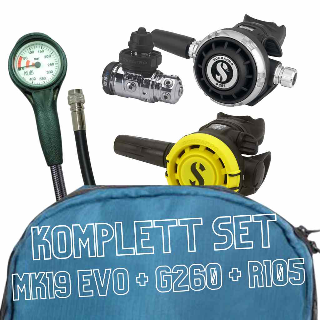 scubapro-komplettset-mk19evo-g260-r105-oktopus - waterloverz.com Onlineshop für Tauchen, Schnorcheln, Schwimmen