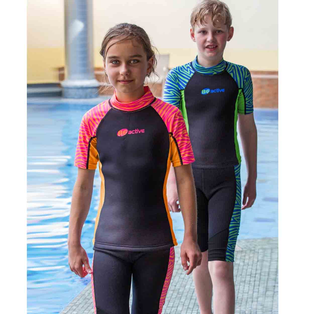 BECO Kids Neopren Shorty Zebra Vibes Mädchen