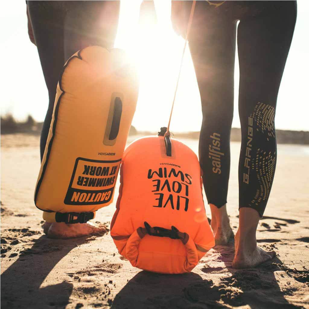 Buddyswim Open Water Schwimmboje 20l - mit wasserdichter DryBag Tasche
